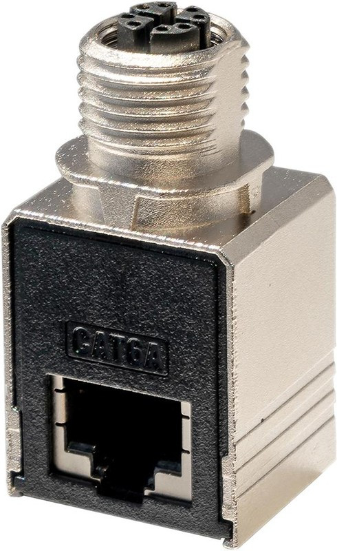 SGM1290, ADAPTER, M12 RCPT-RJ45 JACK, 8POS