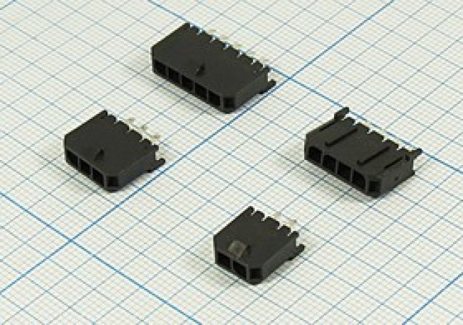Разъем питания MF3 розетка , контакты 1x 2, шаг P3.0, монтаж на плату, MF3-1x02SA, 2P