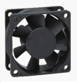 OD6025-12HBIP55, DC Fans DC Fan, 60x60x25mm, 12VDC, 24CFM, Ball Bearing, Terminals, IP55 Rated