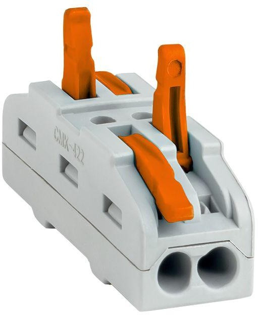 Клемма строительно-монтажная СМК проходная 222-422 2п 0.08-4кв.мм (уп.25шт) PROxima EKF plc-smk-422