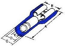 19002-0035, Terminals FIQD .110X.020 FEMALE 14-16AWG