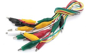 Набор поводов с зажимами типа крокодил разных цветов 10шт.