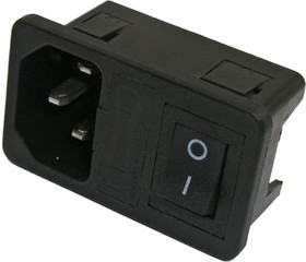AC-013, Разъём питания , с выключателем