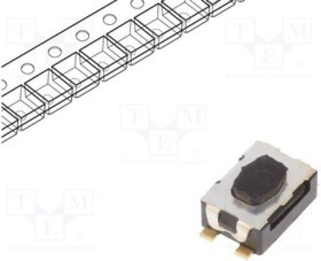 KMR243GLFG, Микропереключатель TACT, SPST-NO, Пол: 2, 0,05A/32ВDC, SMT, нет, 4Н