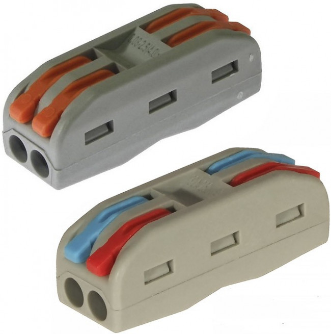 Зажим-клемма проходная PCT типа 4-х контактная 2-х проводная Зажим-клемма проходная PCT типа 4-х контактная 2-х проводная