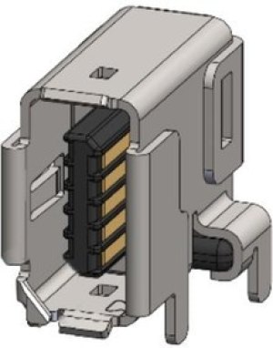 ND9AS1200, Modular Connectors / Ethernet Connectors ix Industrial IP20 Rct,Type A RA FlgSMT ND9AS1200, Modular Connectors / Ethernet Connectors ix Industrial IP20 Rct,Type A RA FlgSMT