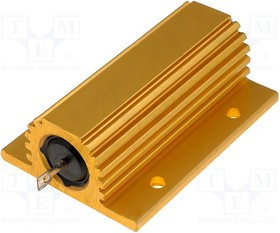 AX100WR-220R, Резистор проволочный, с радиатором, винтами, 220Ом, 100Вт, ±5%