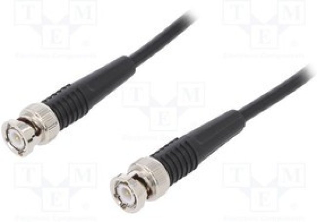 KO8858200-SW, Измерительный провод, 2х вилка BNC "папа", Дл: 2м, черный, 1ГГЦ