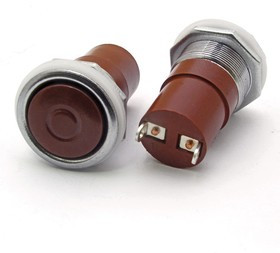 К2-2 ф20 красный (аналог), Кнопочный переключатель К2-2, диаметр 20, красный