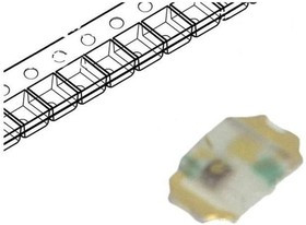 SML-P11MTT86R, LED; SMD; 0402; yellow green; 1?2.1mcd; 1x0.6x0.2mm; 1.9V; 1mA; 54mW