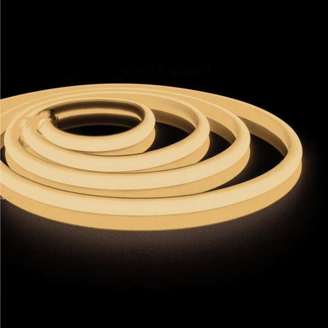 Cветодиодная неоновая LED лента термостойкая LS651, 180SMD 2835 /м 14.4Вт/м 5м IP68 12V теплый белый 32095