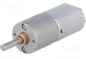 POLOLU-3458, Двигатель: DC, с редуктором, POLOLU 20D, 6ВDC, 3,2А, Ось: D профиль