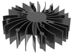 SA001-14013Y, Heat Sink LED 86x20mm Black Anodised