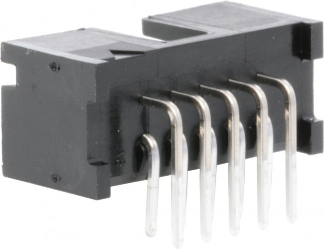 5103310-1, Соединитель защищенный 10 контакт(-ов) 2.54мм луженый угловой монтаж в отверстие туба