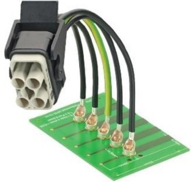 09080007124, Heavy Duty Power Connectors HAN-FAST LOCK 8AWG W/PIN, AG