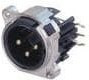 NC3MBHR, XLR Connectors Receptacle B series 3 pin