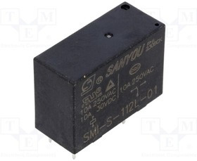 SMI-S-112L, Реле: электромагнитное; SPDT; Uобмотки: 12ВDC; Iконтакт.макс: 12А