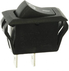 CRE22F2FBBNE, Rocker Switches SPST BLK 20A QC TERM