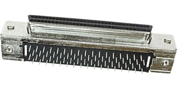 5787169-7, Amplimite .050 III 68 Way Right Angle Through Hole D-sub Connector Socket, 1.27mm Pitch