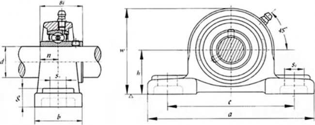 Подшипниковый узел UCP315 (SY75TF) Подшипниковый узел UCP315 (SY75TF)