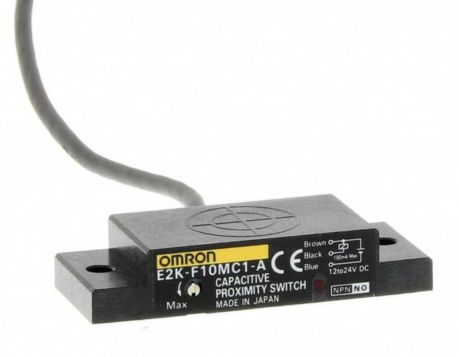 E2K-F10MC1-A 2M, Proximity Sensor, Capacitive, 10 mm, NPN / SPST-NO, 10 to 30 VDC, E2K-F Series E2K-F10MC1-A 2M, Proximity Sensor, Capacitive, 10 mm, NPN / SPST-NO, 10 to 30 VDC, E2K-F Series