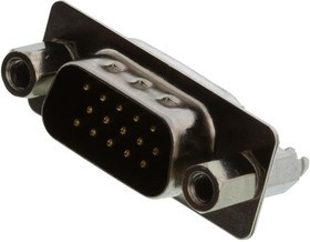 10090928-P154VLF, Разъем D Sub, HD15, Standard, Штекер, Серия High Density, 15 контакт(-ов), DA, Пайка