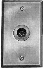 G3MS, XLR Connectors 3PC MALE WALL PLATE