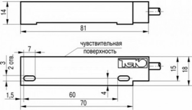 Выключатель магниточувствительный бесконтактный MS UN1P-43 07-00033552