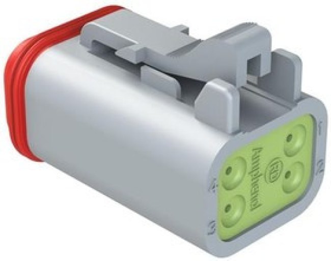 AT06-4S-RD01, Automotive Connectors Plug 4 Way Reduced Diameter Seal AT06-4S-RD01, Automotive Connectors Plug 4 Way Reduced Diameter Seal