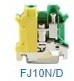 FJ10N/D, Клемма винтовая 10 кв мм ж/з заземл