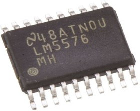 LM5576MH/NOPB, Импульсный понижающий DC-DC стабилизатор, регулируемый, 6В-75В (Vin), 1.225В-70В, 3А,
