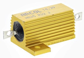 HS25 R22 J, Wirewound Resistor 25W, 220mOhm, 5%