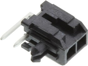 43045-0201, Pin Header, Wire-to-Board, 2 ряд(-ов), 2 контакт(-ов), Through Hole Right Angle