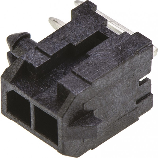 43045-0201, Pin Header, Wire-to-Board, 2 ряд(-ов), 2 контакт(-ов), Through Hole Right Angle