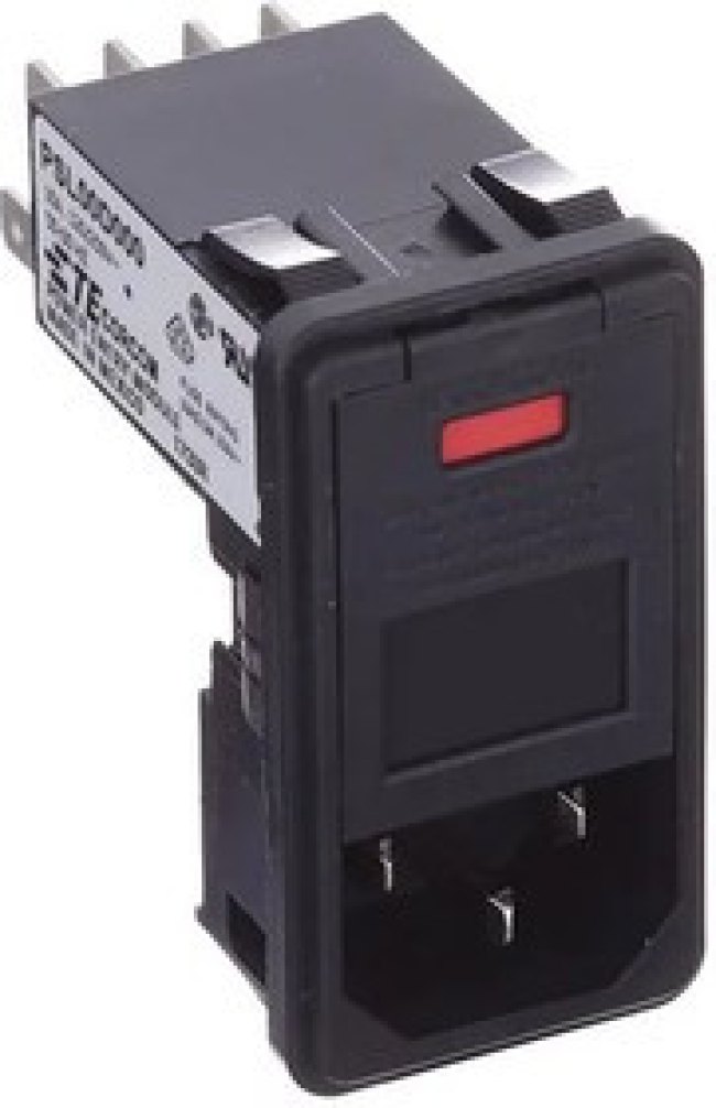 PSL00D000, AC Power Entry Modules NO FILTER DUAL FUSE SNAP IN