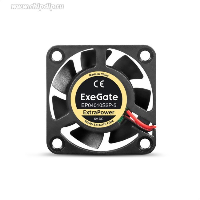 EX295194RUS, Вентилятор 5В DC ExeGate ExtraPower EP04010S2P-5 (40x40x10 мм, Sleeve bearing (подшипник скольжения), 2pin, 7500RPM, 35dBA) EX295194RUS, Вентилятор 5В DC ExeGate ExtraPower EP04010S2P-5 (40x40x10 мм, Sleeve bearing (подшипник скольжения), 2pin, 7500RPM, 35dBA)