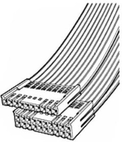 66987-014LF, FFC &amp; FPC Connectors 2 X 14 DBL/ROW HSNG BLUE DUFLEX .100