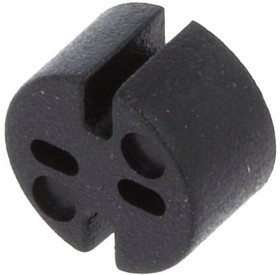 8GE04V80379, Распорная втулка, LED, dвнешн 5,1мм, dLED 5мм, Дл 3мм, черный