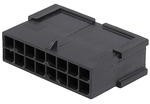 0430201601, Conn Housing M 16 POS 3mm Crimp ST Cable Mount Black Micro-Fit 3.0™ Bag