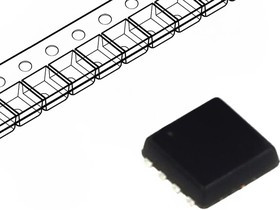 AON7934, Транзистор N-MOSFET x2, полевой, 30В, 12/14А, 9/10Вт, DFN8