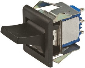 7649AD+U1202+U702, DPDT, On-Off-On Rocker Switch Panel Mount