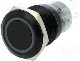 V19B-11R-12R-S, Переключатель: антивандальный, Пол: 2, SPDT, 0,5A/220ВAC, 1A/24ВDC