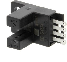EE-SX674P, Optical Switches, Transmissive, Phototransistor Output 5MM SLOT PMS 4D-ON