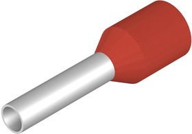 S3TL-H15-16WR, Terminals Ferrule 16AWG Red 16mm Long