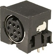 AF-3280 (MDN-8FR) MiniDIN-8"м" на плату