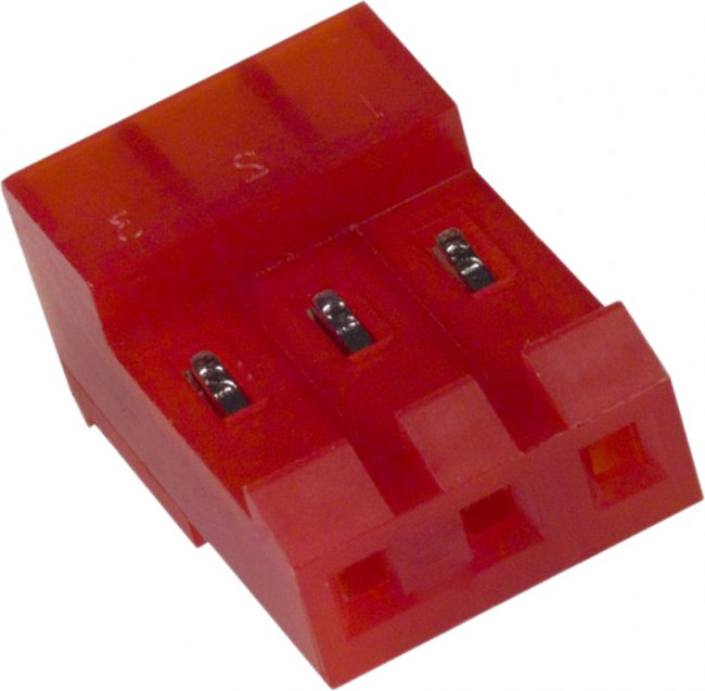 3-640428-3, Headers &amp; Wire Housings CLOSED W/O TABS 3P L.R. red 22 AWG