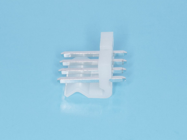 PWL-4, Разъем питания 4 контакта, вилка на плату, шаг 3,96мм