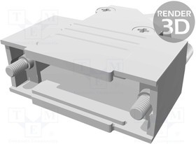 09670150333, Корпус для разъемов D-Sub, экранированный,угловые (угол 45°)