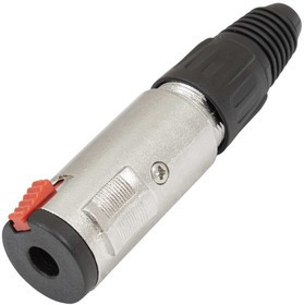 SZC-0080 stereo 6.35 mm, Аудио разъем на кабель SZC-0080, стерео, гнездо 6.35 мм