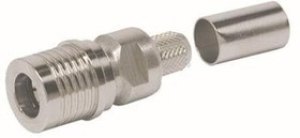 EZ-240-QM-X, RF Connectors / Coaxial Connectors QMA-Male (plug) crimp connector/non-solder; Quick Disconnect SMA, no braid trim EZ-240-QM-X, RF Connectors / Coaxial Connectors QMA-Male (plug) crimp connector/non-solder; Quick Disconnect SMA, no braid trim